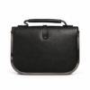 vyntera-noir-back-white Noir Pleat Top-Handle Bag