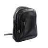 vyntera-urban-backpack-front-supplier Urban Black Everyday Backpack, supplier front view on white